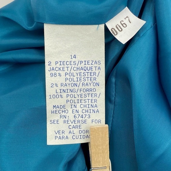 JULIAN Taylor Black White Pinstripe Jacket Size 14 - Picture 12 of 15